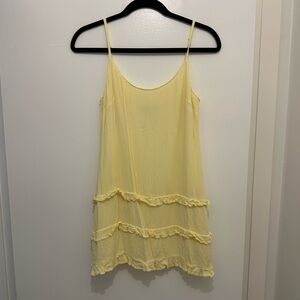 Jun & Ivy yellow mini dress